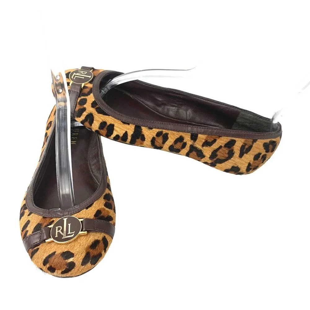 LAUREN RALPH LAUREN Ponyhair Animal Print RLL Logo Monstrap‎